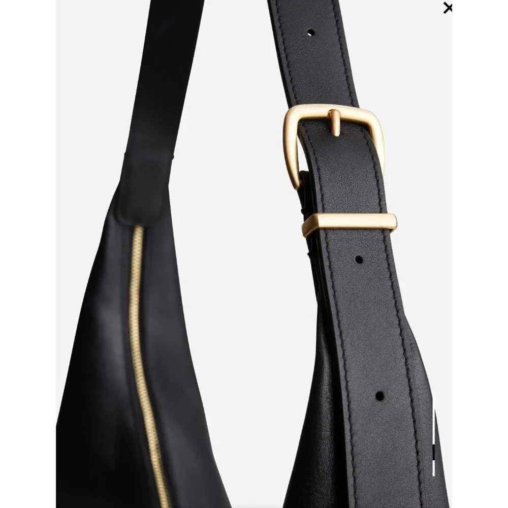 Madewell The Essential Curve Shoulder Bag Leather Casual Adjustable - Picture 5 of 9